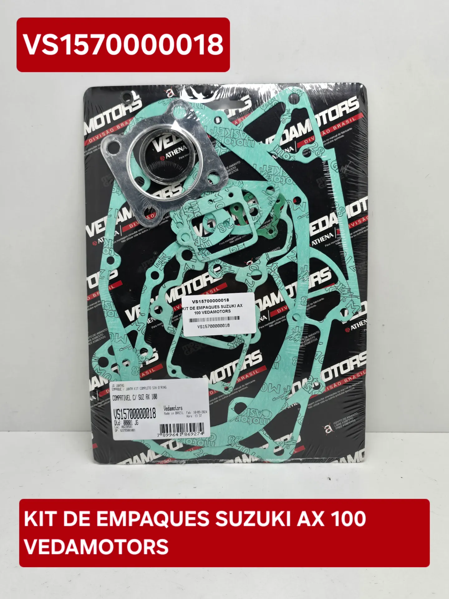 [VS15700000018] KIT DE EMPAQUES SUZUKI AX 100 VEDAMOTORS
